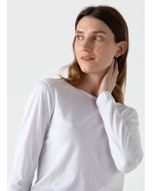 Sunspel Long Sleeve Classic T-shirt