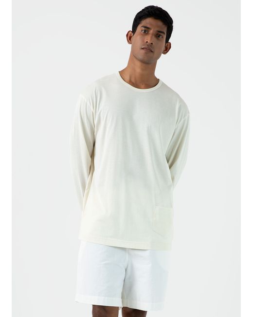 Sunspel x Nigel Cabourn Long Sleeve T-shirt Stone