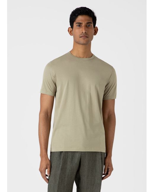 Sunspel Classic T-shirt Pale Khaki
