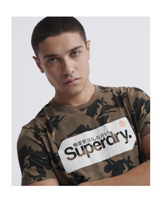 Superdry Core Logo Tag Camo All Over Print T-shirt