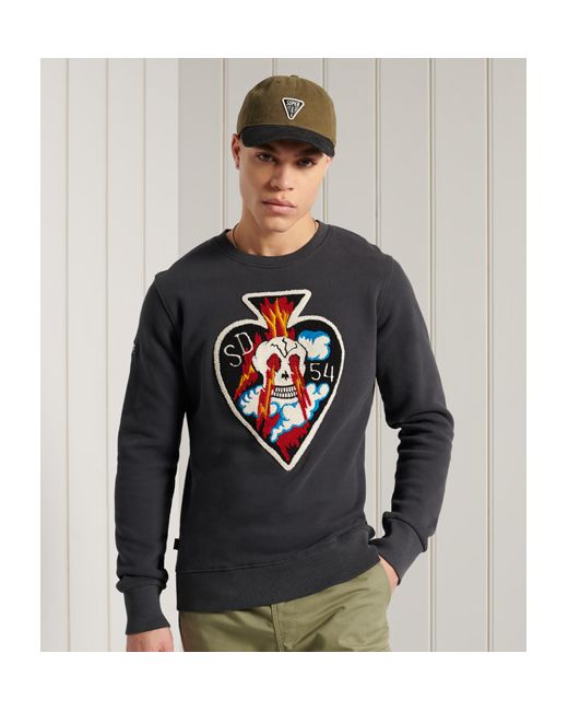 Superdry Limited Edition Chenille Patch Crew Sweatshirt