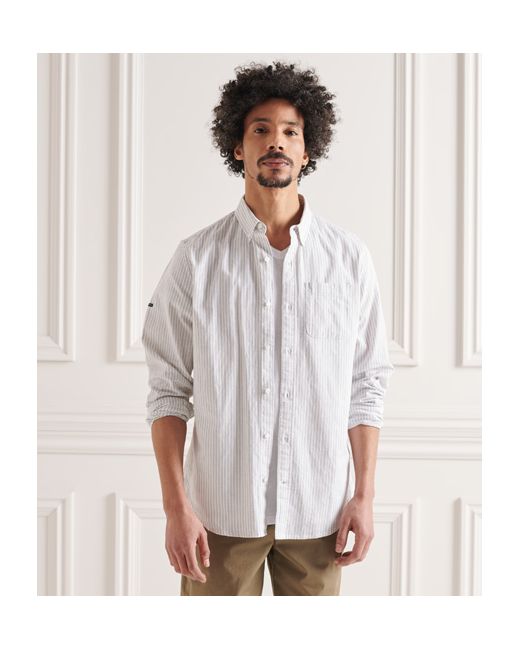 Superdry Cotton Linen Long Sleeved Shirt