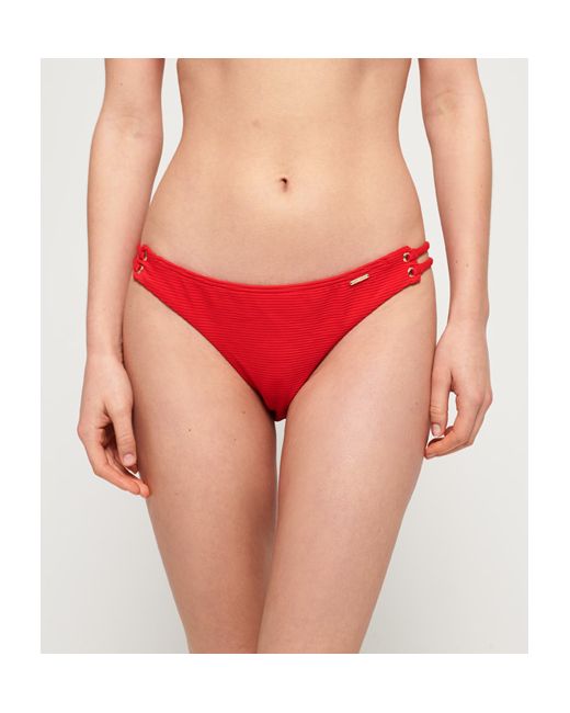 Superdry Alice Textured Cupped Bikini Bottoms