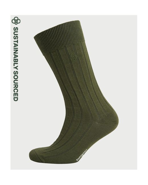 Superdry Organic Cotton Casual Rib Socks