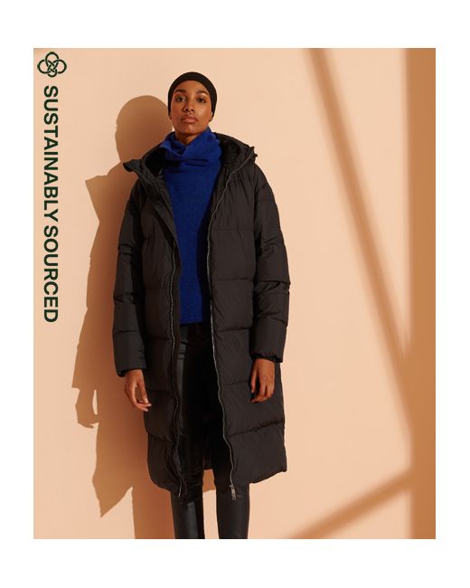 Superdry City Long Line Down Puffer Coat