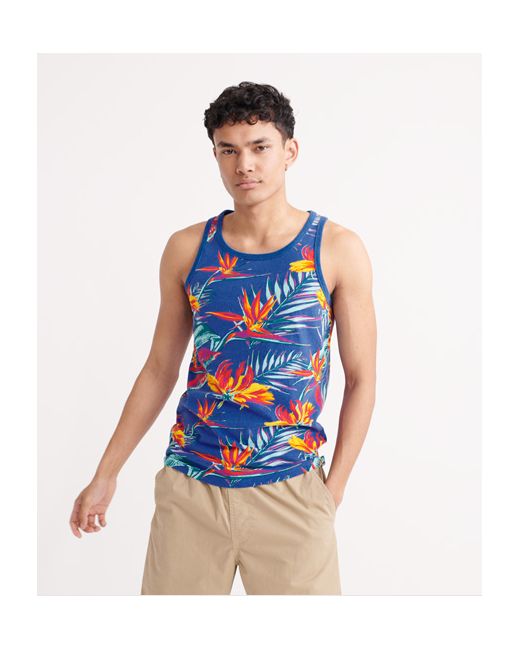 Superdry All Over Print Supply Vest Top
