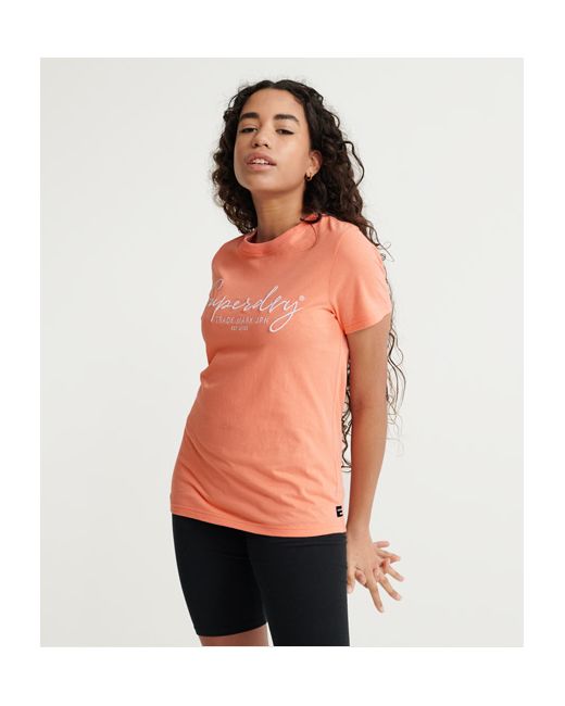 Superdry Alice Script Embroidered T-Shirt