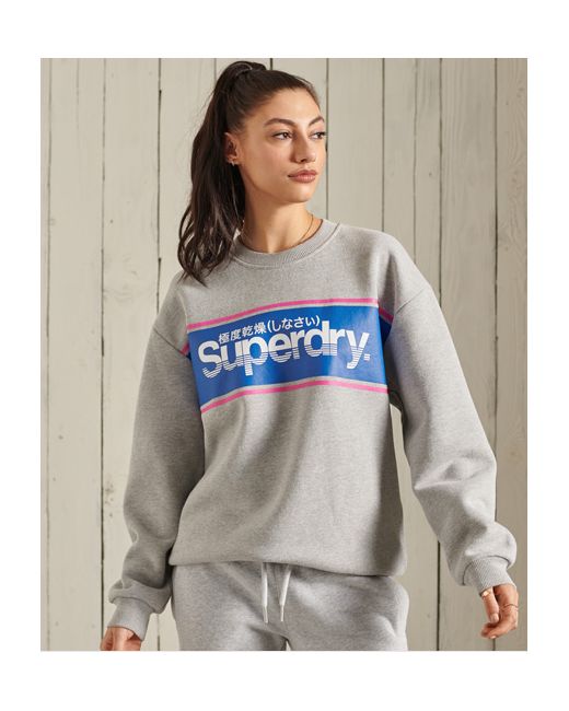 Superdry Core Logo Oversized Crew Sweatshirt