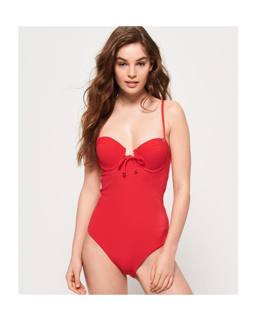 Superdry Alice Textured Cupped Swimsuit