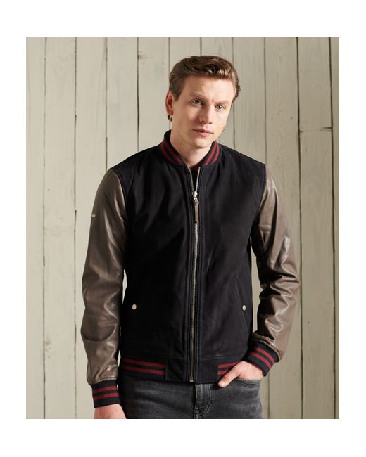 Superdry Varsity Leather Jacket