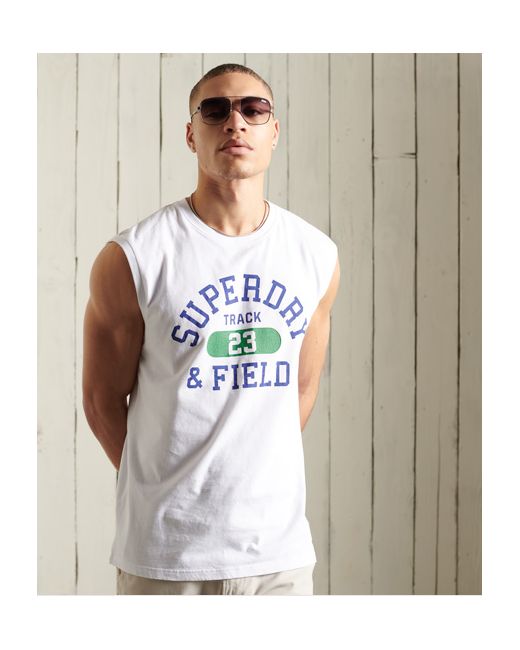 Superdry Track and Field Graphic Tank Top