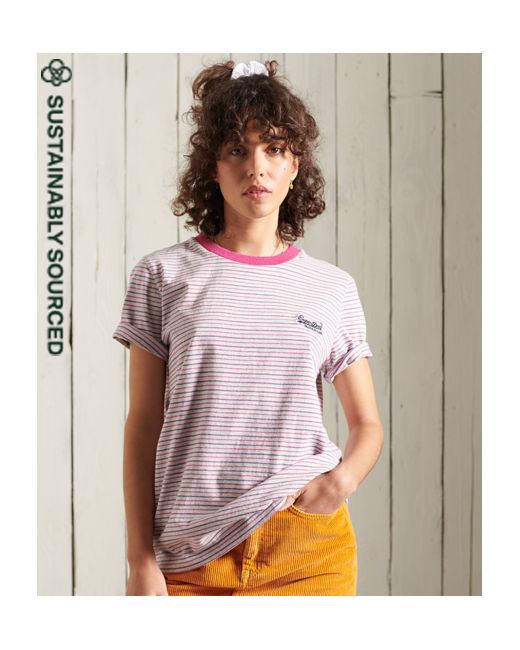Superdry Organic Cotton Stripe T-Shirt