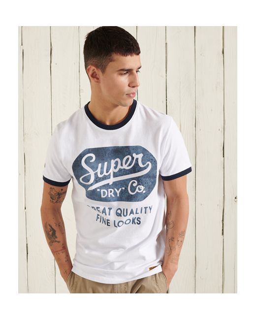 Superdry Workwear Ringer Standard Weight T-Shirt