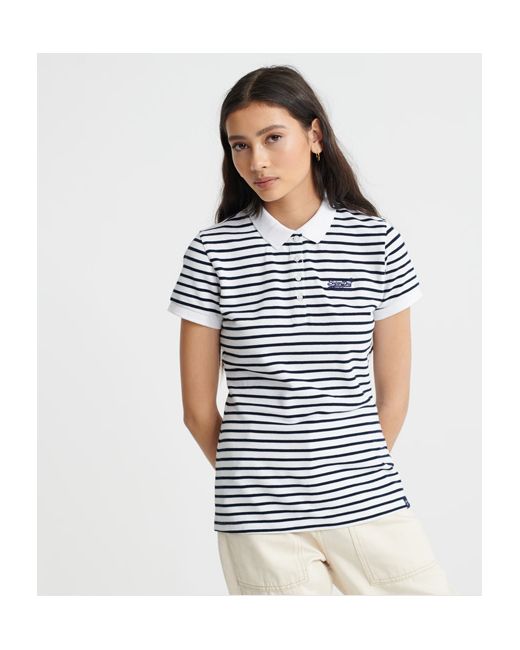 Superdry Organic Cotton Stripe Polo Shirt