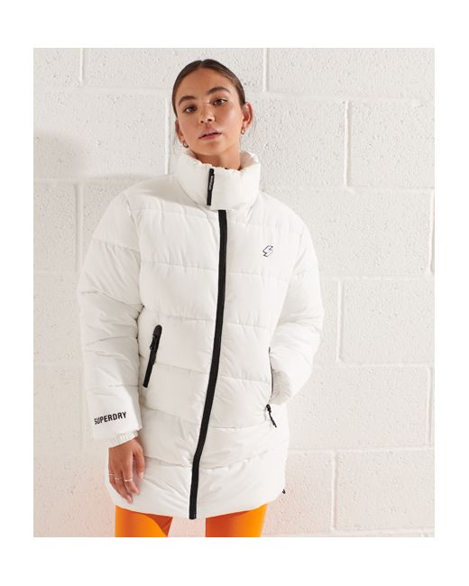 Superdry Longline Sports Puffer Jacket