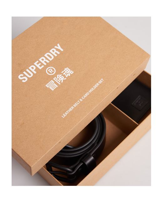 Superdry Benson Boxed Belt Set