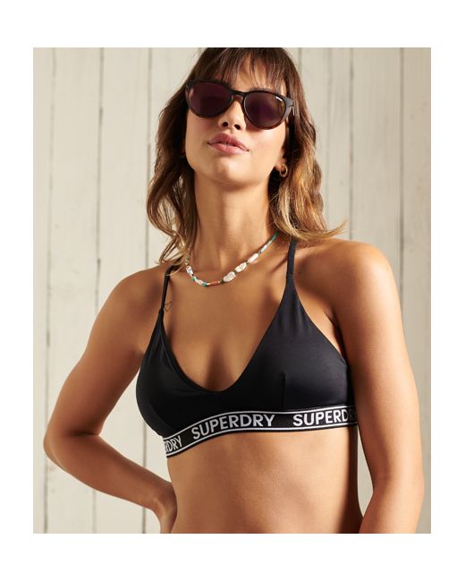 Superdry Logo Surf Bikini Top