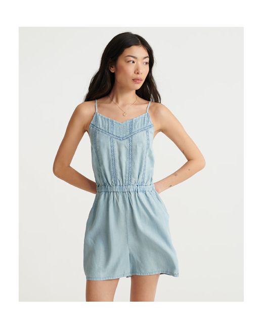 Superdry Isabel Lace Cami Playsuit