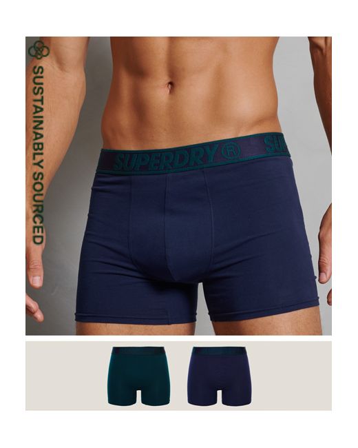 Superdry Organic Cotton Classic Boxer Double Pack