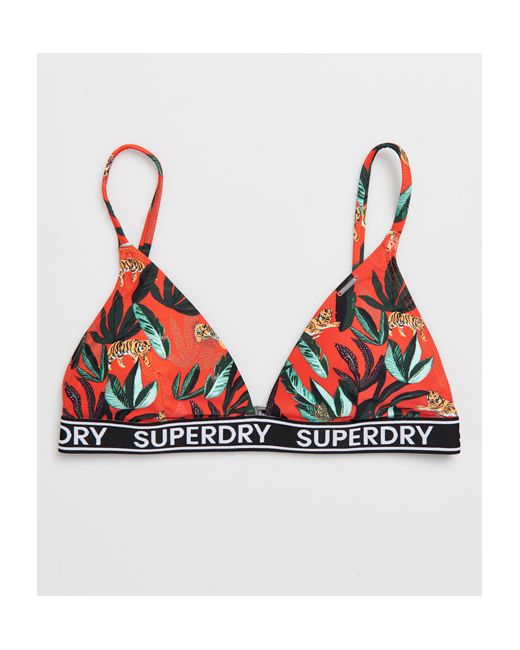 Superdry Jungle Fixed Tri Bikini Top
