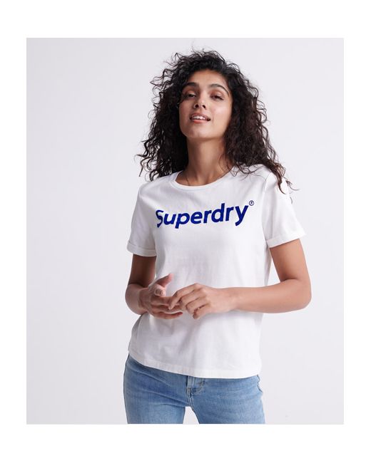 Superdry Flock Boxy T-Shirt