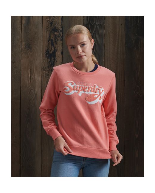 Superdry Limited Edition Chenille Shadow Crew Sweatshirt