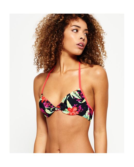 Superdry Tropical Hibiscus Cup Bikini Top