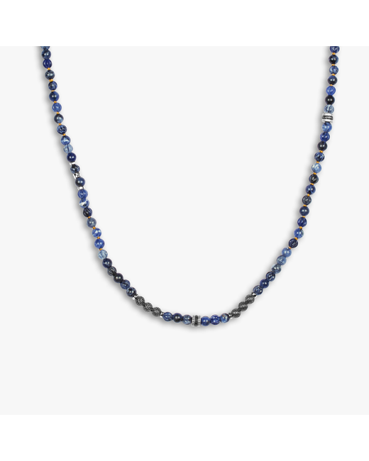 Tateossian Formentera Layered necklace sodalite and
