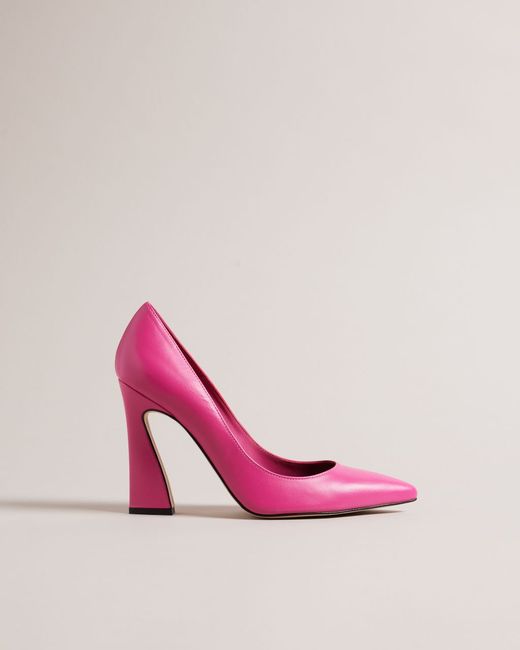 Ted Baker Geometric Heel Pointed Court Shoes Teyma