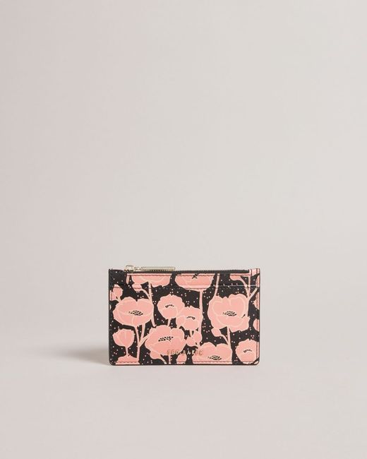 Ted Baker Floral Printed Zip Card Holder Poppsi