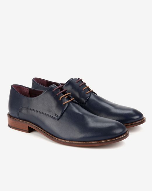 Ted Baker Classic leather derby shoes Dark Blue