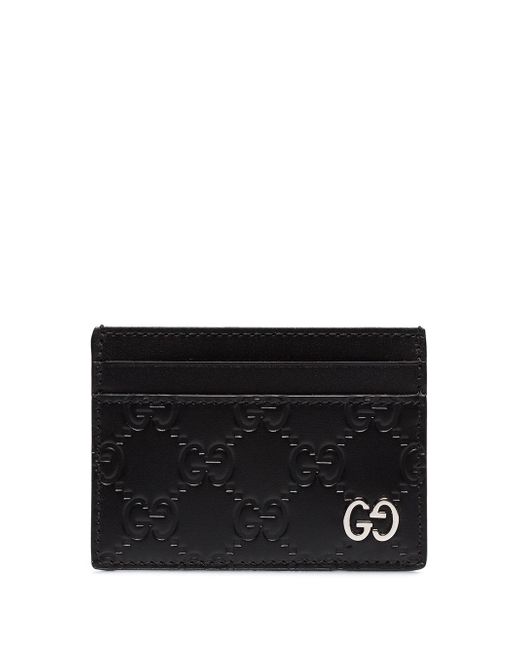 Gucci Signatue Leather Credit Card Case