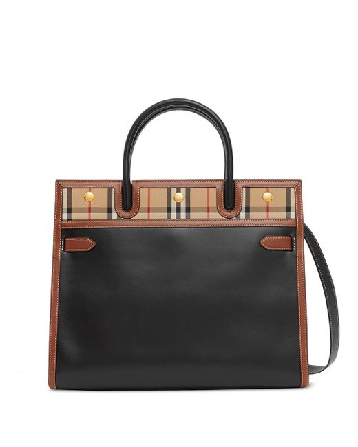 Burberry Title Leather Handbag