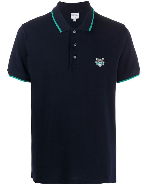 Kenzo Cotton Fitted Tiger Polo Shirt