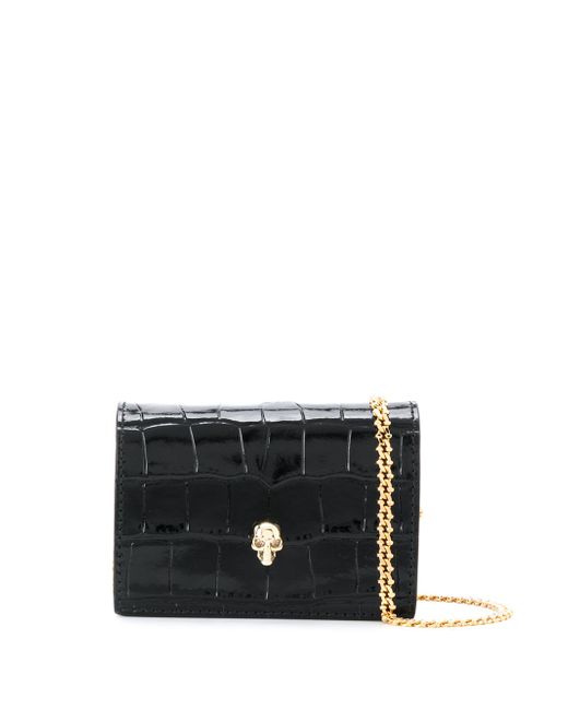 Alexander McQueen Leather Card Holder On Chain