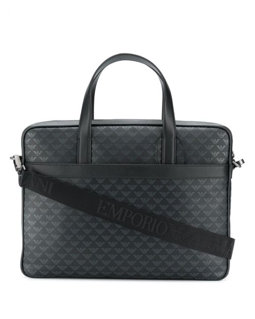 Emporio Armani Leather Briefcase Bag