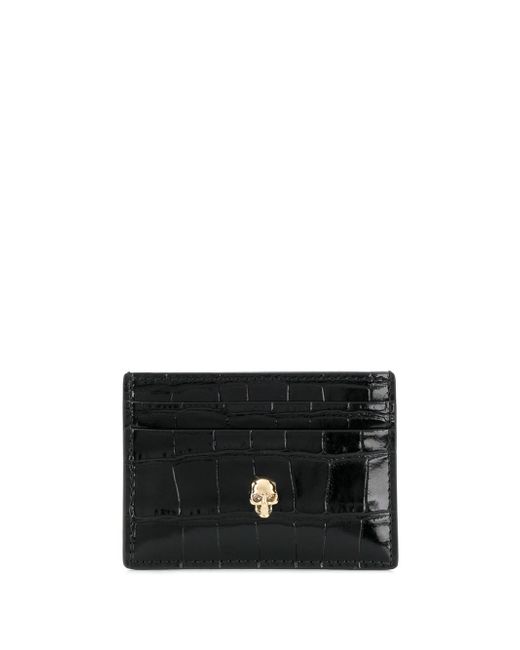Alexander McQueen Skull Leather Credit Card Case