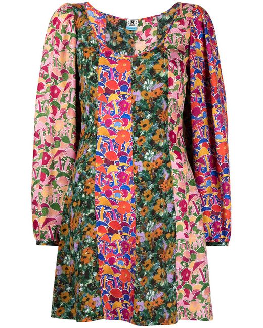 M Missoni Flower Print Short Dress