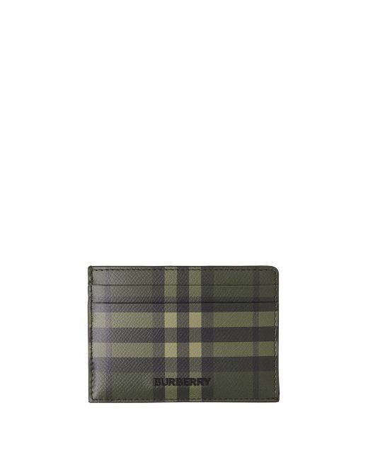 Burberry Checked Leather Wallet