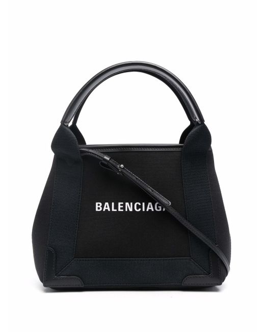 Balenciaga Navy Cabas Xs Handbag