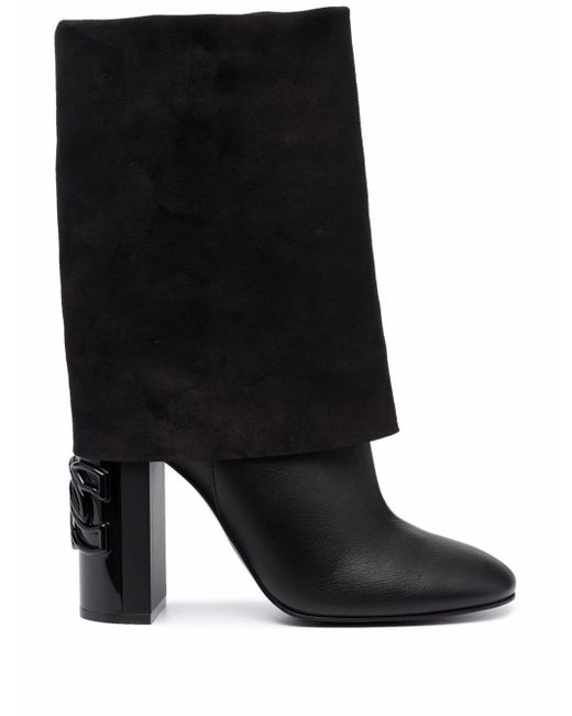 Casadei Leather Heel Boots