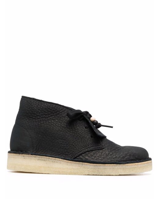 Clarks Desert Coal Leather Ankle Boots