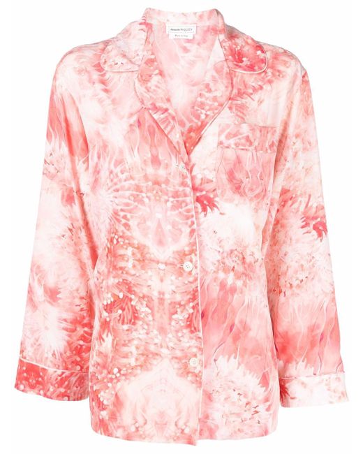 Alexander McQueen Silk Printed Pyjama Shirt