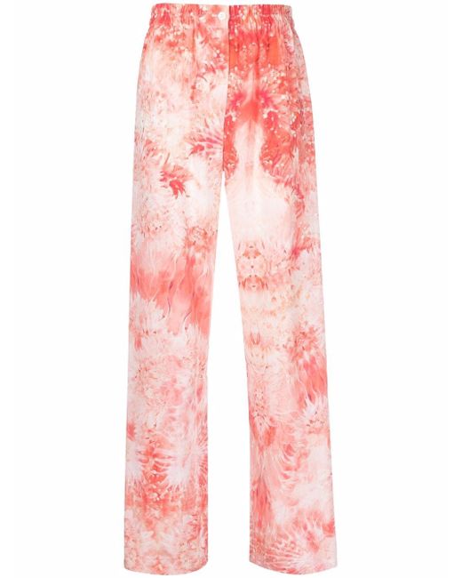 Alexander McQueen Silk Printed Pyjama Trousers