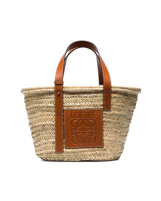 Loewe Basket Raffia Shopping Bag