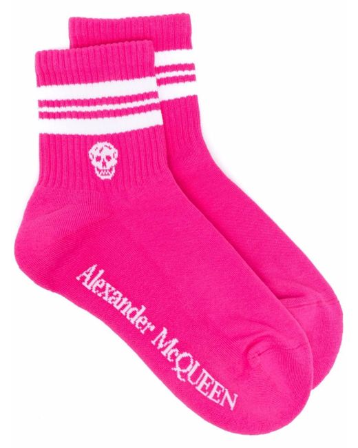 Alexander McQueen Logo Cotton Socks