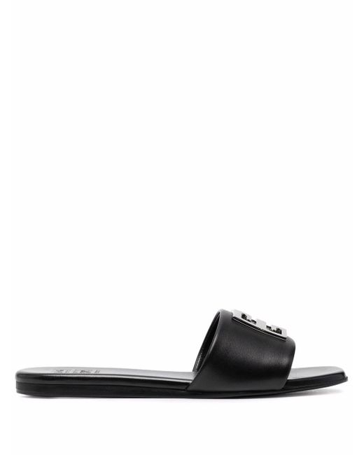 Givenchy 4g Leather Flat Mules