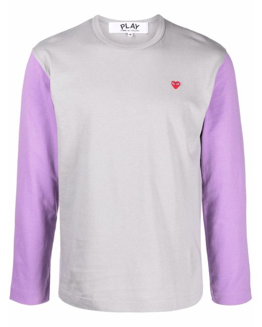 Comme Des Garçons Play Long Sleeve Small Heart Logo T-shirt