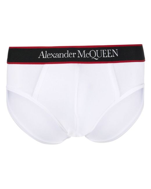 Alexander McQueen Logo Cotton Briefs