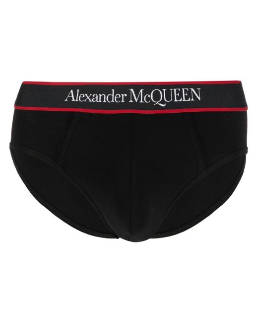 Alexander McQueen Logo Cotton Briefs